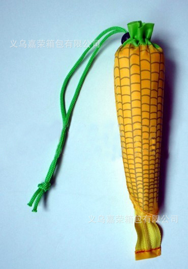 【廠家直銷蔬菜玉米折疊購物袋 超市滌綸環保袋 尼龍創意購物袋】價格,廠家,圖片,家用購物籃、袋、車,義烏嘉榮箱包-